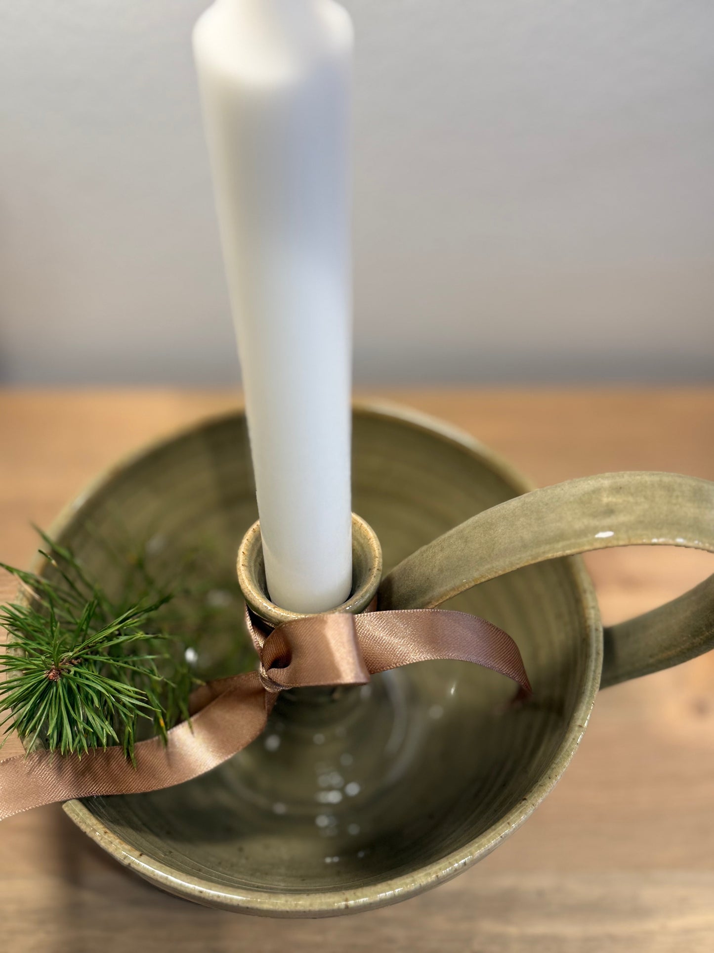 Kammarljusstake grön