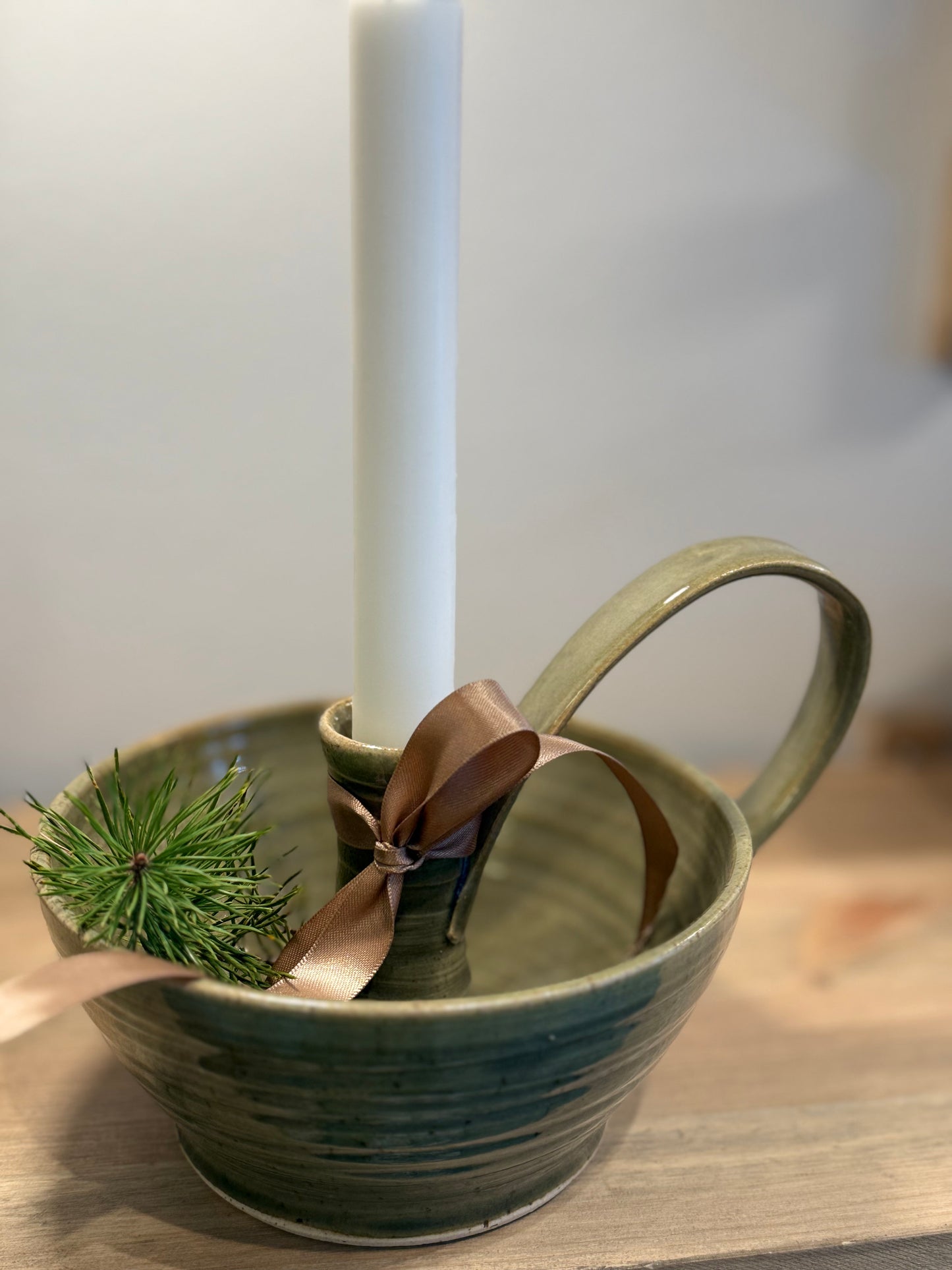 Kammarljusstake grön